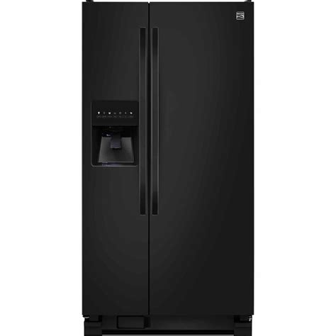 kenmore black side by side refrigerator